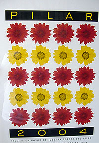 Cartel de las Fiestas del Pilar 2004